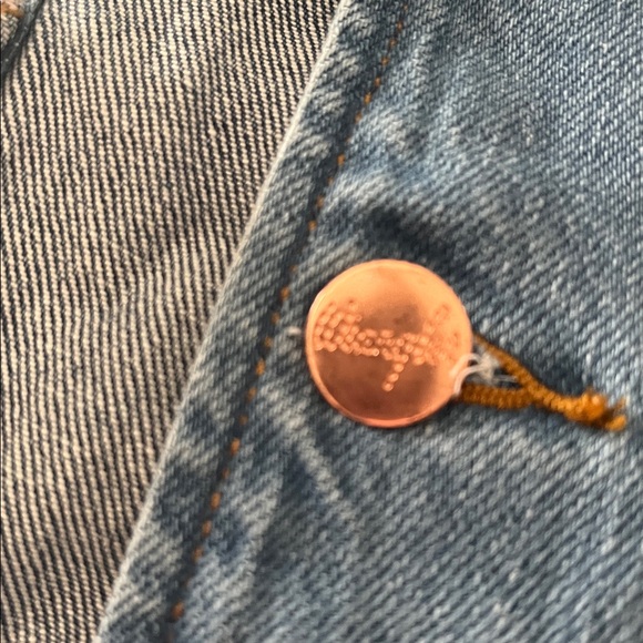 Wrangler With Love Lainey Wilson denim patchwork festival  vest Size XS EUC - Picture 4 of 7